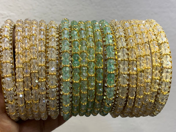 Set of 6 Metal Bangles Latest Style for Girls and Women,